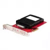 Karta adaptera StarTech.com U.3 na PCIe, adapter PCIe 4.0 x4 dla 2,5-calowych dysków SSD U.3 NVMe, karta dodatkowa PCI Express SFF-TA-1001 do komputerów stacjonarnych/serwerów, zgodna z TAA – niezależna od systemu operacyjnego