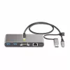StarTech.com 2-portowy hub USB-C z Ethernetem i RS-232, dołączona przejściówka USB-C na USB-A, 100 W PD Pass-Through, 2x USB-A 5 Gb/s, Gigabit Ethernet, RS232 szeregowy (FTDI)