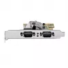 StarTech.com 2-portowa karta interfejsu szeregowego PCI Express, dwuportowa karta szeregowa PCIe na RS232 (DB9), 16C1050 UART, niskie/pełne wsporniki, retencja COM, dla Windows/Linux