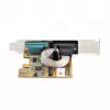StarTech.com 2-portowa karta interfejsu szeregowego PCI Express, dwuportowa karta szeregowa PCIe na RS232 (DB9), 16C1050 UART, niskie/pełne wsporniki, retencja COM, dla Windows/Linux