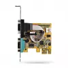 StarTech.com 2-portowa karta interfejsu szeregowego PCI Express, dwuportowa karta szeregowa PCIe na RS232 (DB9), 16C1050 UART, niskie/pełne wsporniki, retencja COM, dla Windows/Linux