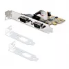StarTech.com 2-portowa karta interfejsu szeregowego PCI Express, dwuportowa karta szeregowa PCIe na RS232 (DB9), 16C1050 UART, niskie/pełne wsporniki, retencja COM, dla Windows/Linux