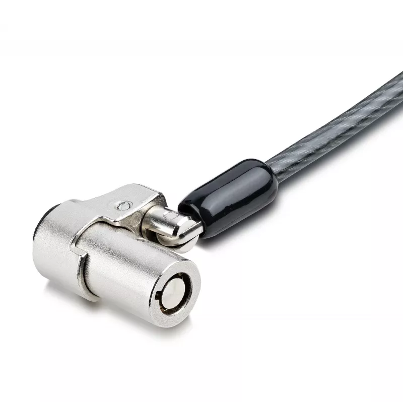 StarTech.com Kabel zabezpieczający do laptopa zgodny z Noble Wedge®; 1,8 m (6 stóp), zamek na klucz antykradzieżowy, linka zabezpieczająca do notebooków Dell XPS/Latitude/2-w-1, odporna na przecięcie, stalowa linka blokująca do laptopa