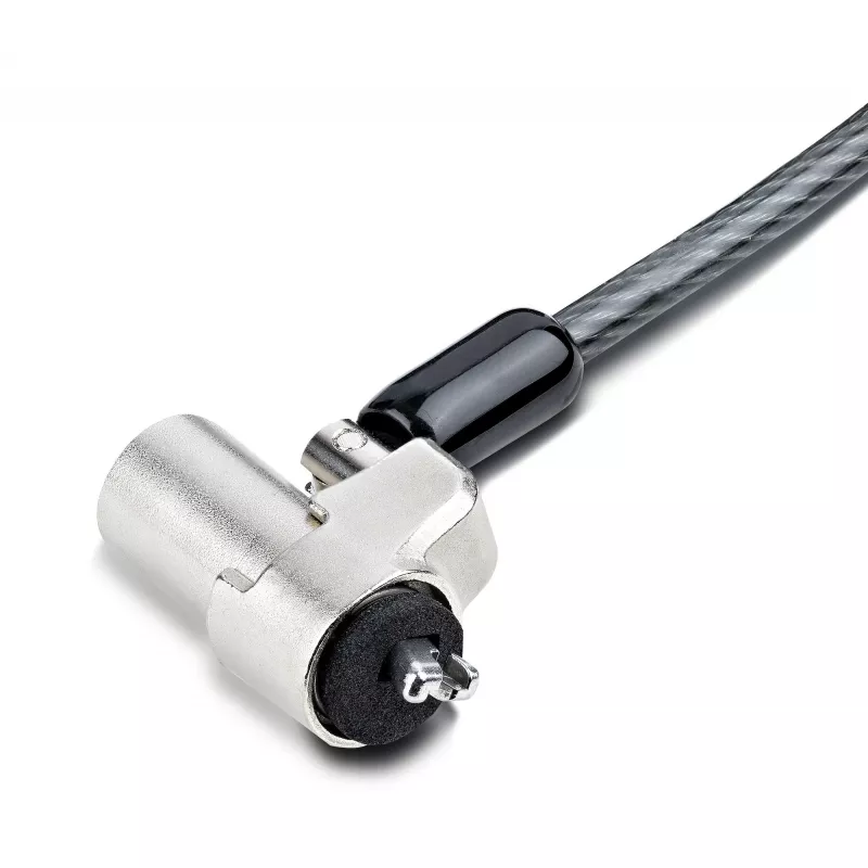 StarTech.com Kabel zabezpieczający do laptopa zgodny z Noble Wedge®; 1,8 m (6 stóp), zamek na klucz antykradzieżowy, linka zabezpieczająca do notebooków Dell XPS/Latitude/2-w-1, odporna na przecięcie, stalowa linka blokująca do laptopa