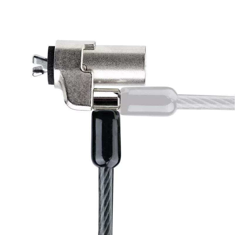StarTech.com Kabel zabezpieczający do laptopa zgodny z Noble Wedge®; 1,8 m (6 stóp), zamek na klucz antykradzieżowy, linka zabezpieczająca do notebooków Dell XPS/Latitude/2-w-1, odporna na przecięcie, stalowa linka blokująca do laptopa