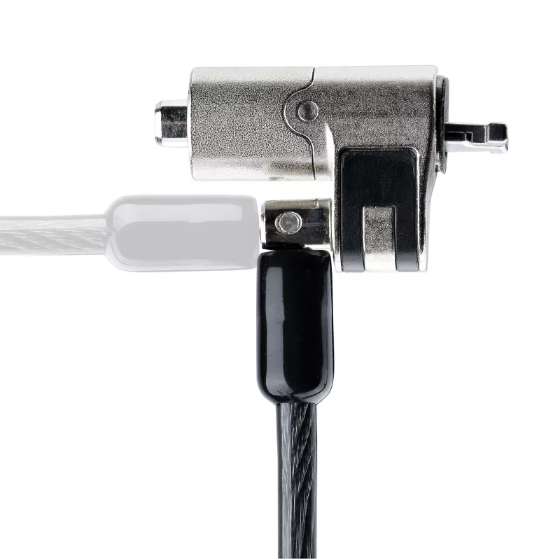 StarTech.com Nano Laptop kabel Lock, 6 stóp (2 m), antykradzieżowa blokada na klucz, kabel zabezpieczający do notebooków z gniazdem Nano, do EliteBook/LenovoX1/2-w-1, odporna na przecięcie, stalowa linka zabezpieczająca do laptopa