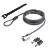 StarTech.com Nano Laptop kabel Lock, 6 stóp (2 m), antykradzieżowa blokada na klucz, kabel zabezpieczający do notebooków z gniazdem Nano, do EliteBook/LenovoX1/2-w-1, odporna na przecięcie, stalowa linka zabezpieczająca do laptopa