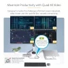 StarTech.com Uniwersalna stacja dokująca USB4 i Thunderbolt 4, poczwórny wyświetlacz w systemie Windows, podwójny wyświetlacz w MacBooku, stacja dokująca HDMI DP z ładowaniem laptopa 98 W