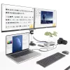 StarTech.com Uniwersalna stacja dokująca USB4 i Thunderbolt 4, poczwórny wyświetlacz w systemie Windows, podwójny wyświetlacz w MacBooku, stacja dokująca HDMI DP z ładowaniem laptopa 98 W
