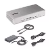 StarTech.com Uniwersalna stacja dokująca USB4 i Thunderbolt 4, poczwórny wyświetlacz w systemie Windows, podwójny wyświetlacz w MacBooku, stacja dokująca HDMI DP z ładowaniem laptopa 98 W