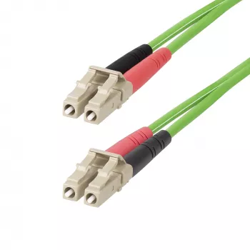 StarTech.com 2m (6.6ft) LC do LC (UPC) OM5 wielomodowy kabel światłowodowy, dupleks LOMMF 50/125µm typu zipcord, VCSEL, 40G/100G, kabel połączeniowy światłowodowy LSZH