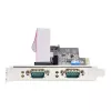 StarTech.com 2-portowa karta szeregowa PCIe, dwuportowa karta szeregowa PCI Express na RS232/RS422/RS485 (DB9), w zestawie niskoprofilowe wsporniki, 16C1050 UART, Windows/Linux, zgodność z TAA - ochrona ESD poziomu 4