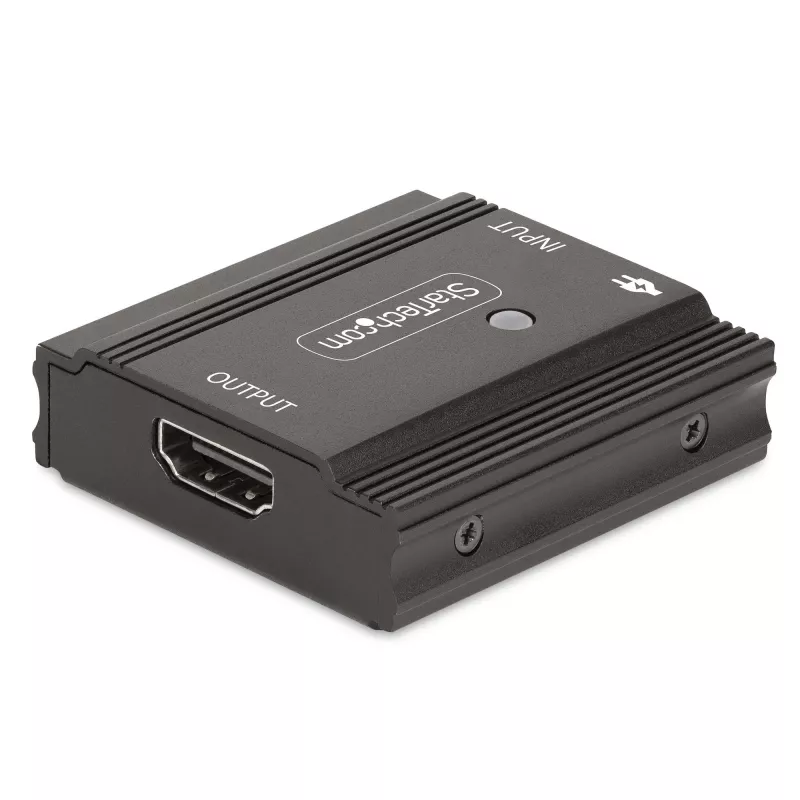 StarTech.com Wzmacniacz sygnału HDMI 8K 60Hz 33ft (10m), Aktywny repeater liniowy HDMI 2.1 i wzmacniacz sygnału wideo do 8K 60Hz/4K 144Hz, Kompaktowy przedłużacz kabla HDMI - Rozszerzenie sygnału HDMI