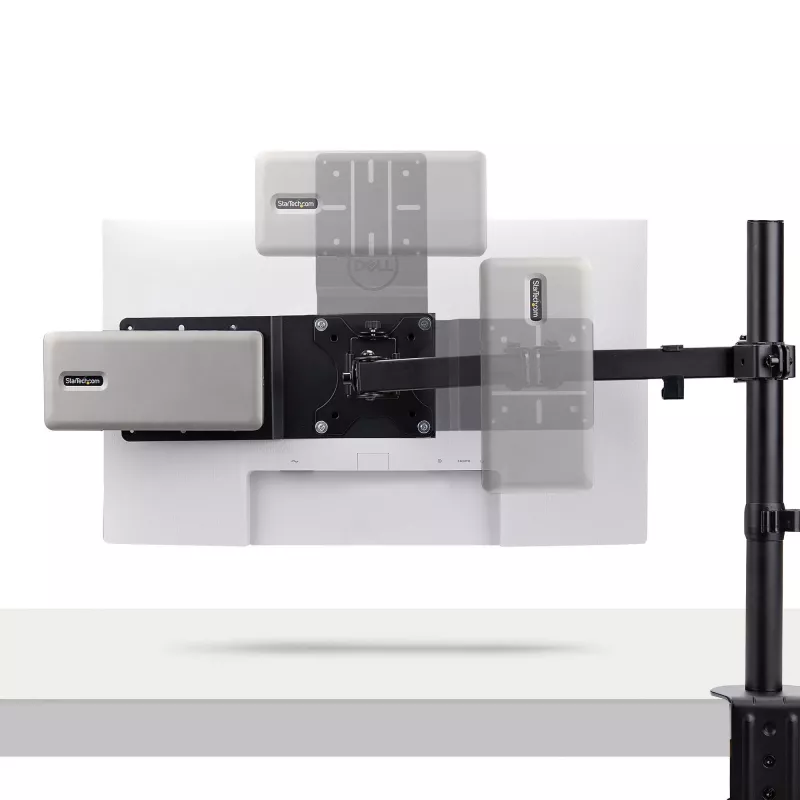 StarTech.com Uchwyt VESA do NUC/Thin Clientów lub Stacji Dokujących do Laptopów, Kompatybilna Płyta Rozszerzenia VESA 75x75/100x100 do Mini PC