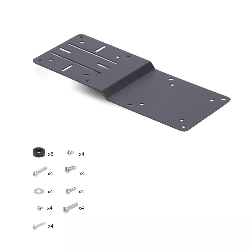 StarTech.com Uchwyt VESA do NUC/Thin Clientów lub Stacji Dokujących do Laptopów, Kompatybilna Płyta Rozszerzenia VESA 75x75/100x100 do Mini PC