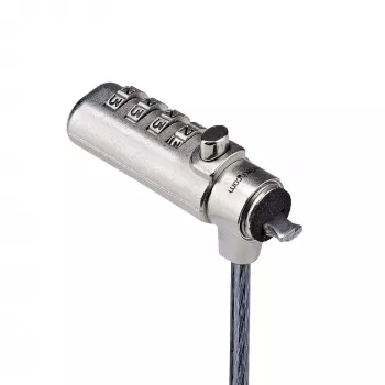 StarTech.com cienki Lock Noble Wedge® Slot Kompatybilny, 5ft (1.5m) Locking kabel, Desk Anti-Theft Security For Laptop/Notebook, Cut-Resistant Steel kabel, Combo Lock