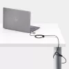 StarTech.com cienki Lock Noble Wedge® Slot Kompatybilny, 5ft (1.5m) Locking kabel, Desk Anti-Theft Security For Laptop/Notebook, Cut-Resistant Steel kabel, Combo Lock