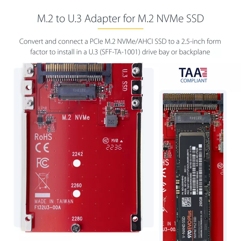 StarTech.com 1M25-U3-M2-ADAPTER karty interfejsów/adapter wewnętrzny M.2