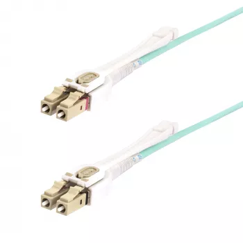 Kabel światłowodowy StarTech.com 3m (9.8ft) LC na LC (UPC) OM4 wielomodowy ze złączami push-pull, 50/125µm, 100G, niewrażliwy na zginanie, niskie tłumienie wtrąceniowe - LSZH patchcord światłowodowy