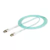 Kabel światłowodowy StarTech.com 3m (9.8ft) LC na LC (UPC) OM4 wielomodowy ze złączami push-pull, 50/125µm, 100G, niewrażliwy na zginanie, niskie tłumienie wtrąceniowe - LSZH patchcord światłowodowy