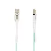 StarTech.com 8m (26.2ft) LC do LC (UPC) OM4 Wielomodowy kabel światłowodowy z zakładkami Push Pull, 50/125µm, 100G, niewrażliwy na zginanie, niskie tłumienie wtrąceniowe - LSZH patchcord światłowodowy