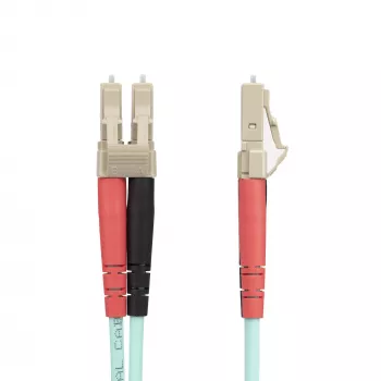 StarTech.com 25m (82ft) LC/UPC na LC/UPC OM4 wielomodowy kabel światłowodowy, 50/125µm LOMMF/VCSEL światłowód zipcord, 100G, niska tłumienność wtrąceniowa - LSZH zworka światłowodowa