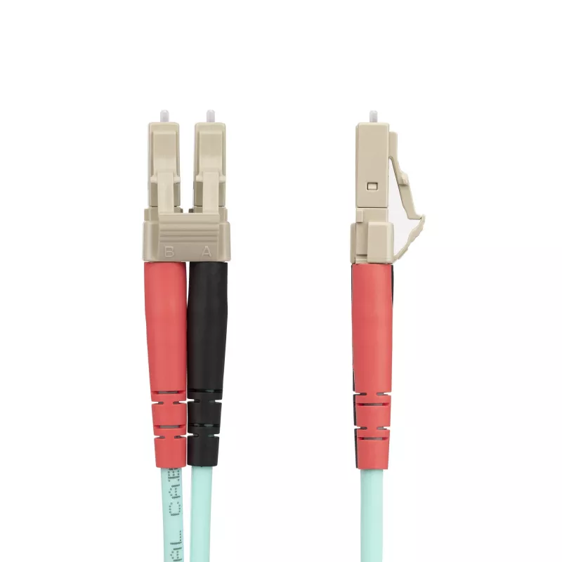 StarTech.com 25m (82ft) LC/UPC na LC/UPC OM4 wielomodowy kabel światłowodowy, 50/125µm LOMMF/VCSEL światłowód zipcord, 100G, niska tłumienność wtrąceniowa - LSZH zworka światłowodowa