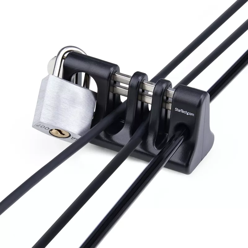 StarTech.com Peripheral kabel Anchor Lock, Secure klawiatura/mysz, kabel Lock For Shared Office/Public Computers, kabel Trap Kompatybilny w/Laptop Security kabel/Padlock - TAA