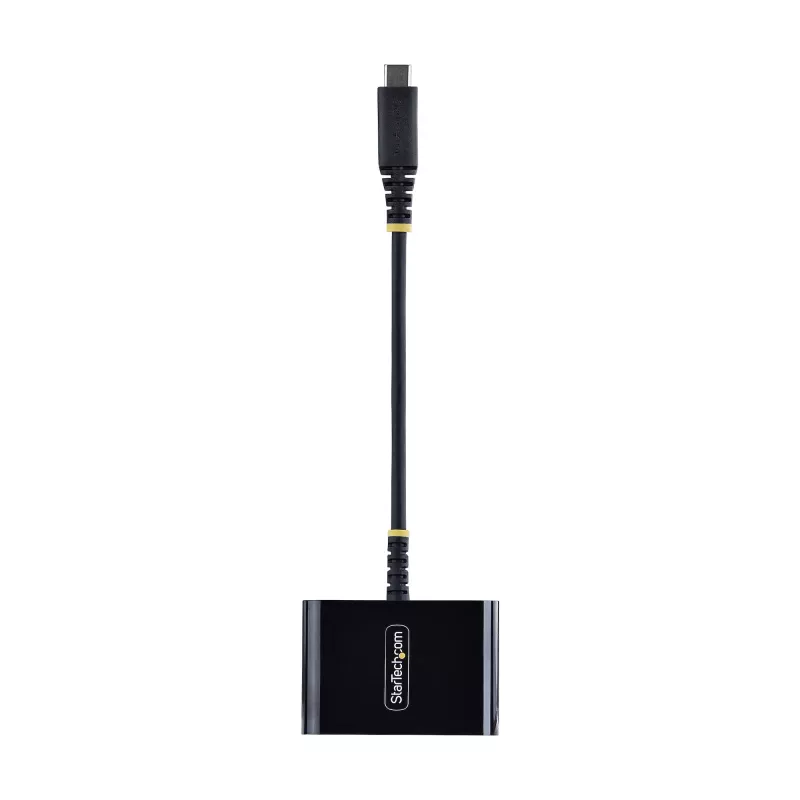 StarTech.com Adapter wieloportowy USB-C do HDMI z ładowaniem PD 140 W, HDMI 4K 60 Hz, koncentrator USB 5 Gb/s, mini stacja dokująca do MacBook / Dell / Thinkpad / HP / iPad / tabletów