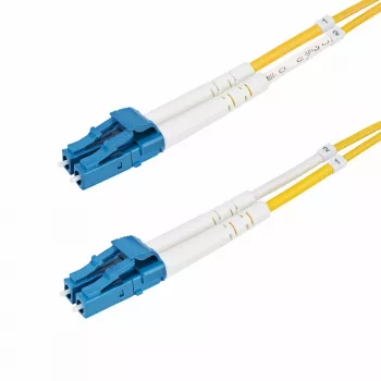 StarTech.com 25m (82ft) LC na LC (UPC) OS2 Jednomodowy Dupleksowy Kabel Światłowodowy, 9/125µm, 100G, Niewrażliwy na Zginanie, Niska Tłumienność Wtrąceniowa - LSZH Fiber Jumper Cord