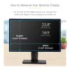StarTech.com 23,8-calowy filtr prywatyzujący do monitora komputerowego 16:9, wiszący filtr akrylowy, szybki montaż, osłona bezpieczeństwa, ochraniacz ekranu monitora, kąt widzenia +/- 30°, błyszczący