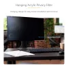 StarTech.com 24-calowy 16:9 filtr prywatyzujący do monitora komputerowego, wiszący filtr akrylowy, szybka instalacja, osłona bezpieczeństwa, ochraniacz ekranu monitora, kąt widzenia +/- 30°, połysk