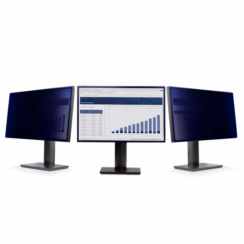 StarTech.com 24-calowa osłona prywatyzująca do monitora komputerowego 16:10, wiszący filtr akrylowy, szybka instalacja osłony bezpieczeństwa, ochraniacz ekranu monitora, kąt widzenia +/- 30°, błyszcząca
