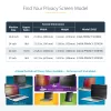 StarTech.com 24-calowa osłona prywatyzująca do monitora komputerowego 16:10, wiszący filtr akrylowy, szybka instalacja osłony bezpieczeństwa, ochraniacz ekranu monitora, kąt widzenia +/- 30°, błyszcząca