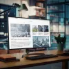 StarTech.com 24-calowy filtr przeciw niebieskiemu światłu 16:10, filtr ekranu BlueLight do 24-calowego monitora komputerowego, zmniejsza zmęczenie oczu, podwójne opcje montażu, zgodny z TAA