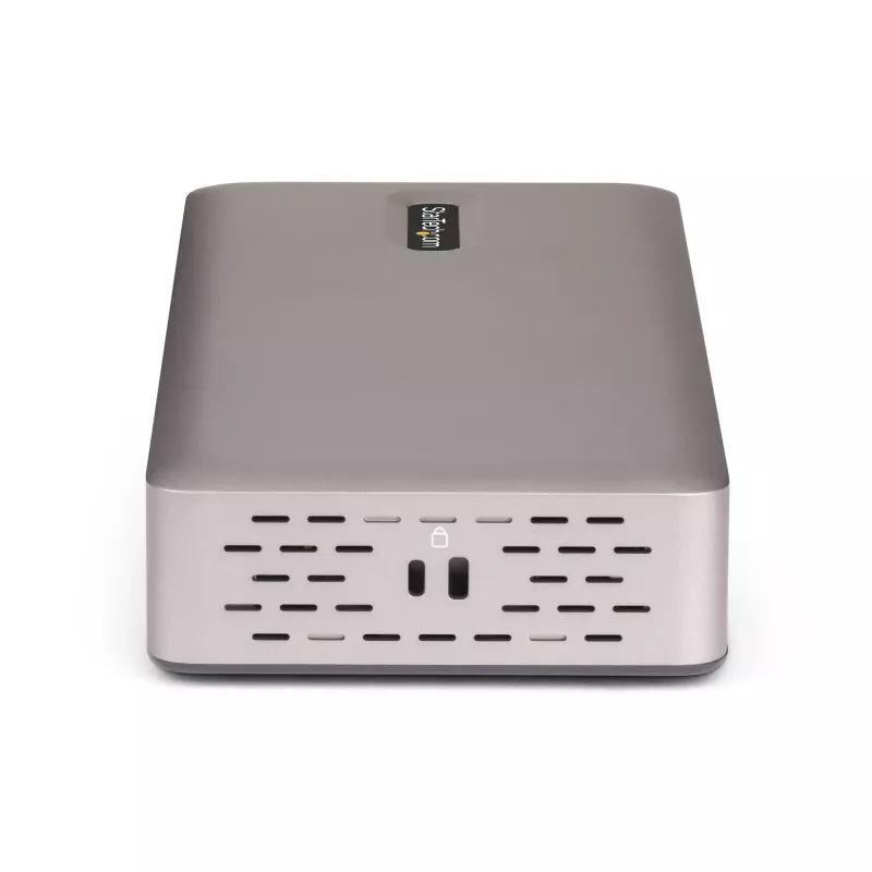 StarTech.com Stacja dokująca USB4 z potrójnym monitorem, 4K 60Hz HDMI lub DisplayPort, ładowanie laptopa 100 W, 2,5 GbE, wielomonitorowa stacja dokująca USB-C, bezsterownikowa
