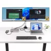 StarTech.com Stacja dokująca USB4 z potrójnym monitorem, 4K 60Hz HDMI lub DisplayPort, ładowanie laptopa 100 W, 2,5 GbE, wielomonitorowa stacja dokująca USB-C, bezsterownikowa