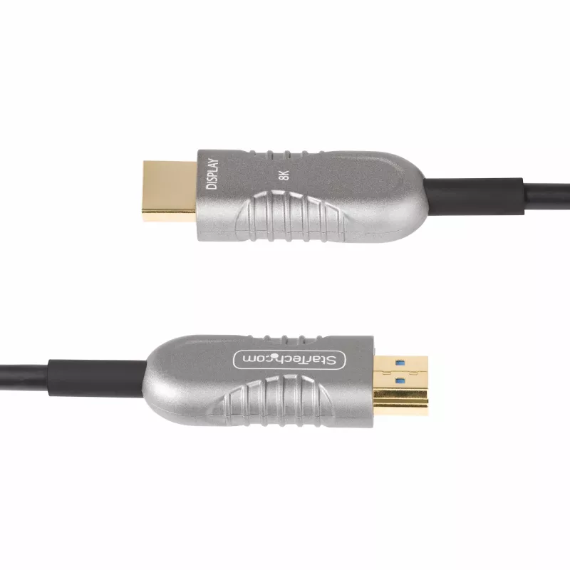 StarTech.com 30ft (9.1m) HDMI 2.1 Hybrydowy aktywny kabel optyczny (AOC), CMP, klasy Plenum, 8K Ultra High Speed HDMI 2.1/2.0 kabel światłowodowy, 48Gbps, 8K 60Hz/4K 120Hz, HDR10+/FRL/TMDS/eARC