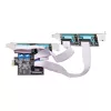 Karta PCIe z 4 portami szeregowymi StarTech.com, karta szeregowa PCI Express na RS232/RS422/RS485 (DB9) z czterema portami, w zestawie niskoprofilowy wspornik, UART 16C1050, Windows/Linux, zgodność z TAA – ochrona ESD poziomu 4