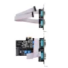 Karta PCIe z 4 portami szeregowymi StarTech.com, karta szeregowa PCI Express na RS232/RS422/RS485 (DB9) z czterema portami, w zestawie niskoprofilowy wspornik, UART 16C1050, Windows/Linux, zgodność z TAA – ochrona ESD poziomu 4