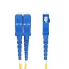 StarTech.com 20m (65,6 stopy) kabel światłowodowy duplex jednomodowy OS2 LC do SC (UPC), 9/125µm, 100G, niewrażliwy na zginanie, niskie tłumienie wtrąceniowe – zworka światłowodowa LSZH