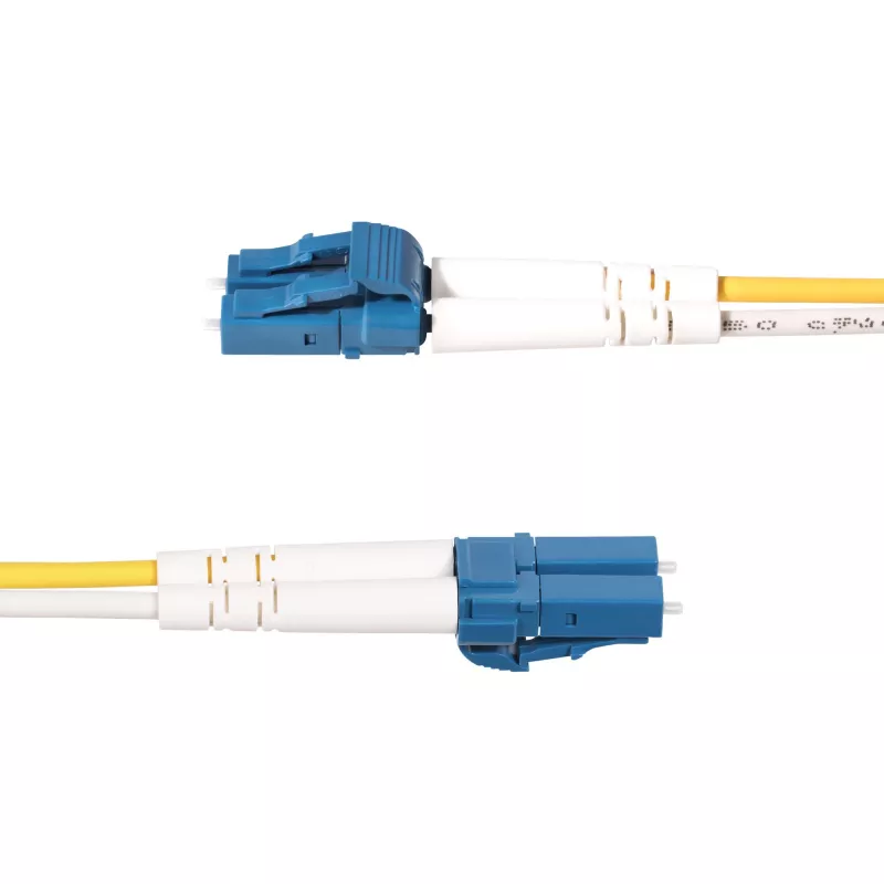 StarTech.com 20m (65,6 stopy) kabel światłowodowy duplex jednomodowy OS2 LC do SC (UPC), 9/125µm, 100G, niewrażliwy na zginanie, niskie tłumienie wtrąceniowe – zworka światłowodowa LSZH