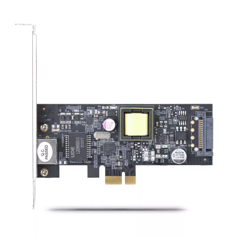 StarTech.com 1-portowa karta sieciowa 2,5Gbps NBASE-T PoE, Intel I225-V, 802.3af/at PoE+ Multi-Gigabit NIC, karta sieciowa serwerowa PCI Express, stacjonarny interfejs Ethernetowy zasilany SATA – obsługuje Windows, Linux