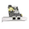 StarTech.com 2-portowa karta sieciowa 2,5Gbps NBASE-T PoE, dwuportowa Intel I225-V, 802.3af/at PoE+ Multi-Gigabit NIC, serwerowa karta sieciowa PCI Express, zasilana LP4/8-pin przez PCIe