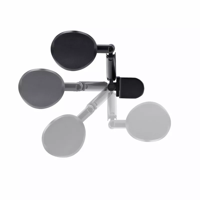 StarTech.com Regulowany podłokietnik do biurka, Ergonomiczne podparcie ramienia/łokcia, obrót 360°, montaż zaciskowy/bez wiercenia, czarny
