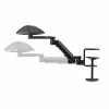 StarTech.com Regulowany podłokietnik do biurka, Ergonomiczne podparcie ramienia/łokcia, obrót 360°, montaż zaciskowy/bez wiercenia, czarny
