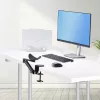 StarTech.com Regulowany podłokietnik do biurka, Ergonomiczne podparcie ramienia/łokcia, obrót 360°, montaż zaciskowy/bez wiercenia, czarny