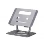 StarTech.com Obrotowa podstawka pod laptopa, 360°, ergonomiczny podnośnik biurkowy do komputera, podwyższona półka z regulowanym pochyleniem, maks. 5 kg, aluminiowa konstrukcja, przenośna