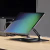 StarTech.com Obrotowa podstawka pod laptopa, 360°, ergonomiczny podnośnik biurkowy do komputera, podwyższona półka z regulowanym pochyleniem, maks. 5 kg, aluminiowa konstrukcja, przenośna