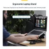StarTech.com Obrotowa podstawka pod laptopa, 360°, ergonomiczny podnośnik biurkowy do komputera, podwyższona półka z regulowanym pochyleniem, maks. 5 kg, aluminiowa konstrukcja, przenośna